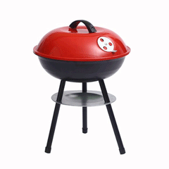 Round Charcoal Barbecue Grill Portable Small Outdoor Barbecue Grill – 36CM