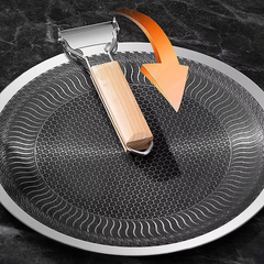 Wood Handle Tawa Honey comb