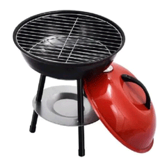 Round Charcoal Barbecue Grill Portable Small Outdoor Barbecue Grill – 36CM