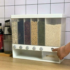 6 in1 Kitchen Wall Mounted Cereal Dispenser