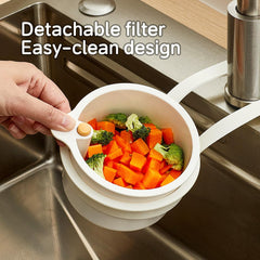 Sink Drain Basket, Double Layer Strainer Food Waste Filter Baskets