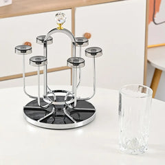 Golden & Silver Glass Stand