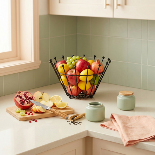 Danny Home Stainless Steel Fruit Basket 25cm