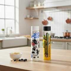 Printed Large Glass Bottle 820ML