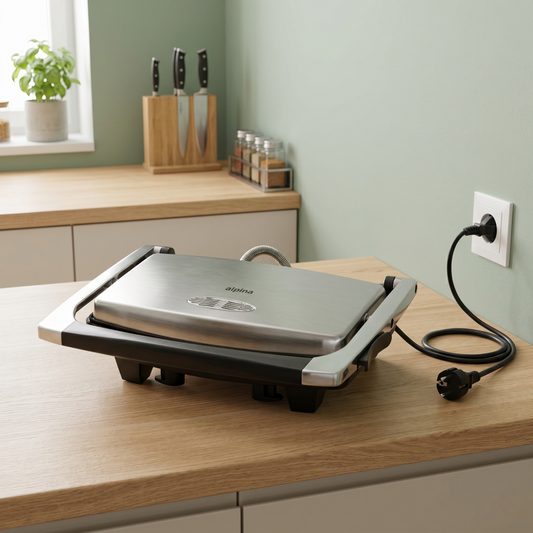 Alpina SF-6022 Panini Sandwich Grill Silver 1000W