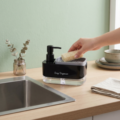 2-in-1 Countertop Soap Pump Dispenser for Kitchen Sink