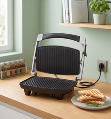 Alpina SF-6022 Panini Sandwich Grill Silver 1000W