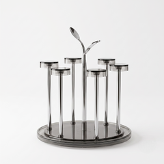Golden & Silver Glass Stand