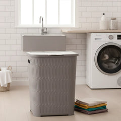 Prestige Bamboo Pattern Laundry Basket
