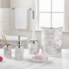 Elegant Marble 6-Piece Bathroom Set
