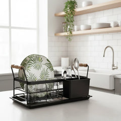 Compact Dish Rack with Handles