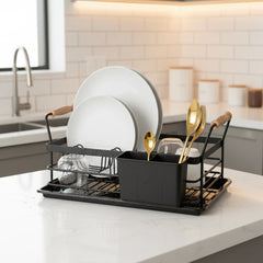 Compact Dish Rack with Handles