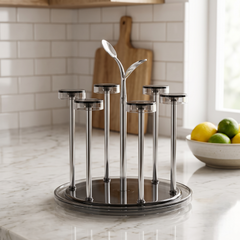 Golden & Silver Glass Stand