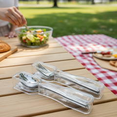 Deluxe Spoons & Forks Holder with Lid