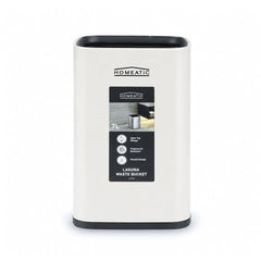 Homeatic stainless steel open dustbin.