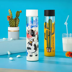 Printed Large Glass Bottle 820ML