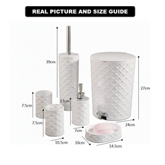 Floral Series 6-Piece Bathroom Set