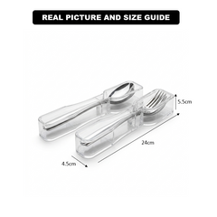 Deluxe Spoons & Forks Holder with Lid