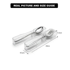 Deluxe Spoons & Forks Holder with Lid
