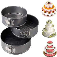 NON STICK CAKE BAKING PAN 3-PCS SET