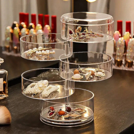 Acrylic Rotating Jewelry Organizer – 5 Layer 💫