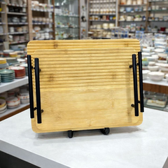 Bamboo 2-Piece Rectangular Tray Set