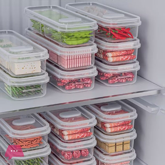Narrow Compartment Food Storage Containers