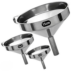 3 pcs stainless steel Funnel Set