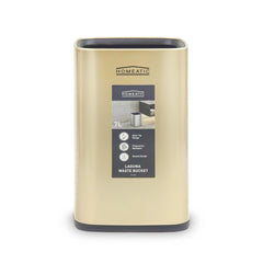 Homeatic stainless steel open dustbin.