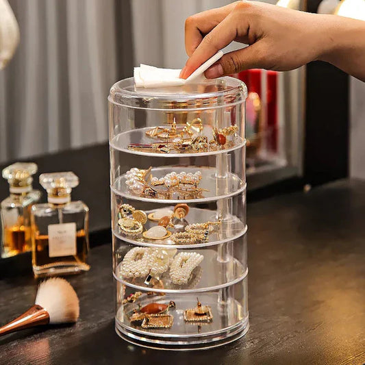 Acrylic Rotating Jewelry Organizer – 5 Layer 💫
