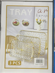 Acrylic Tray Set 3pcs