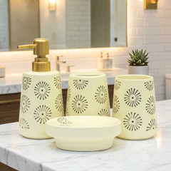 Brilliant Ceramic Bathroom Set 4Pcs