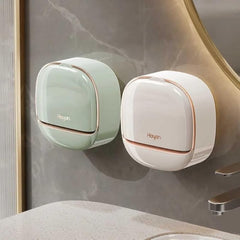 Wall-Mounted Flip-Top Soap Box