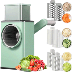 Stainless Steel Panel Manual Multifunction Vegetable Slicer Cutter 3 in 1 Round