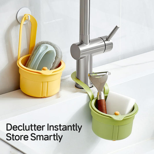 Sink Drain Basket, Double Layer Strainer Food Waste Filter Baskets