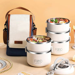 2 & 3 Layer Lunch Box with Thermal Bag