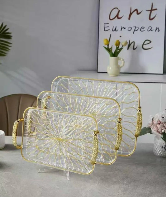 Acrylic Tray Set 3pcs