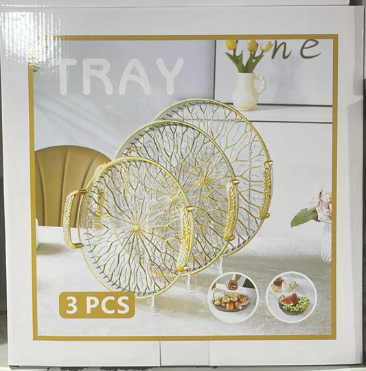 Acrylic Tray Set 3pcs