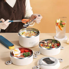 2 & 3 Layer Lunch Box with Thermal Bag