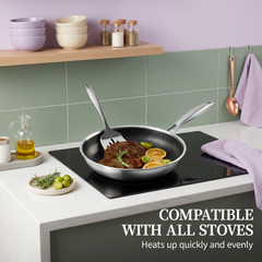 Stainless Steel - Non-stick Frying Pan