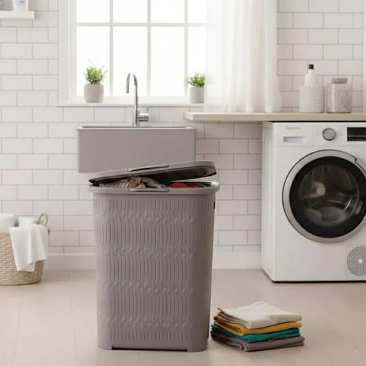 Prestige Bamboo Pattern Laundry Basket