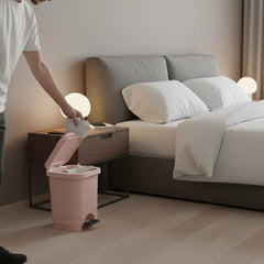 7L Bamboo-Style Dustbin with Pedal
