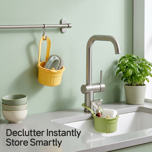 Sink Drain Basket, Double Layer Strainer Food Waste Filter Baskets