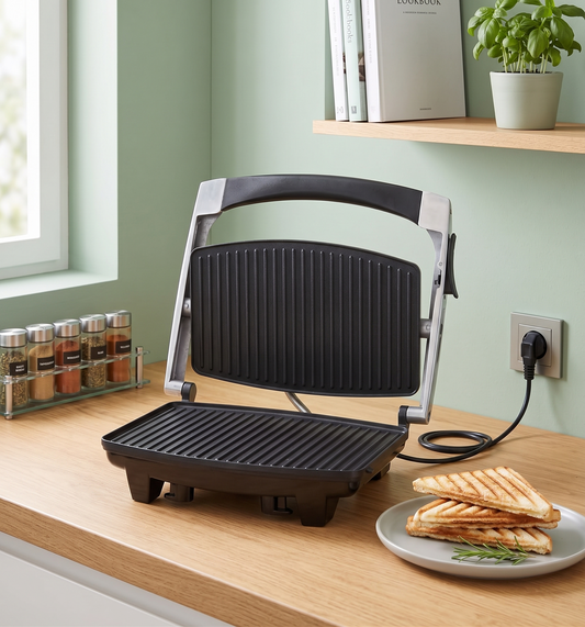 Alpina SF-6022 Panini Sandwich Grill Silver 1000W