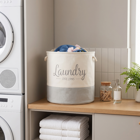 Multi functional Foldable Thick Fabric Laundry Basket