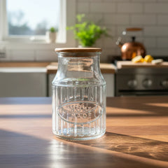 3-Pcs 1200ml Home Made Glass Jars Set with Airight Lids