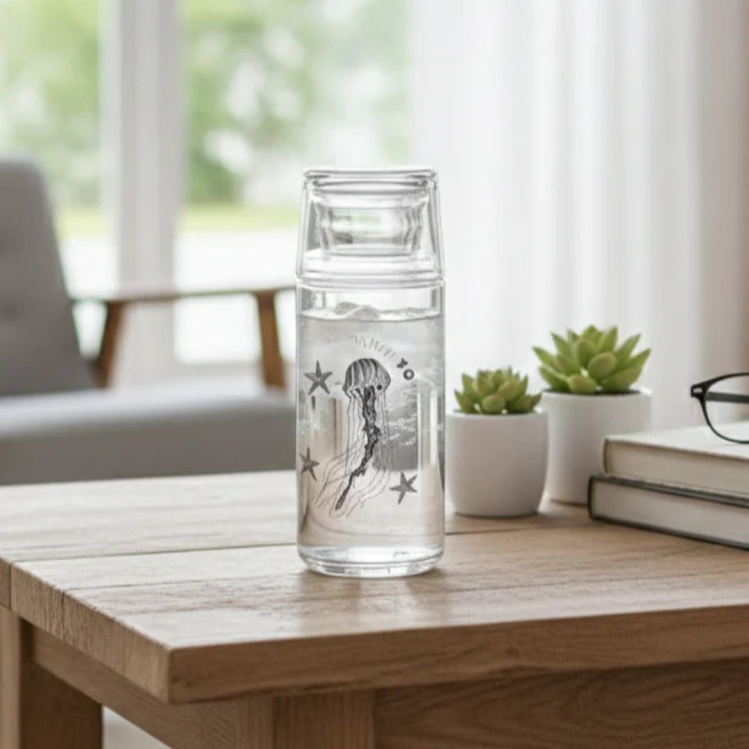 Printed 800ml Glass Carafe