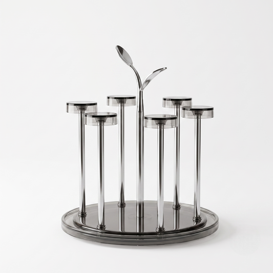 Golden & Silver Glass Stand