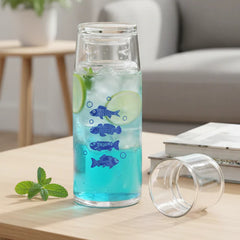 Printed 800ml Glass Carafe
