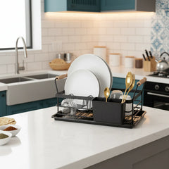Compact Dish Rack with Handles